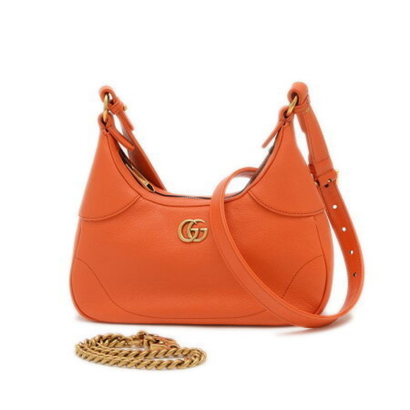 Gucci Aphrodite Leather Bag Orange - Picture 1 of 7